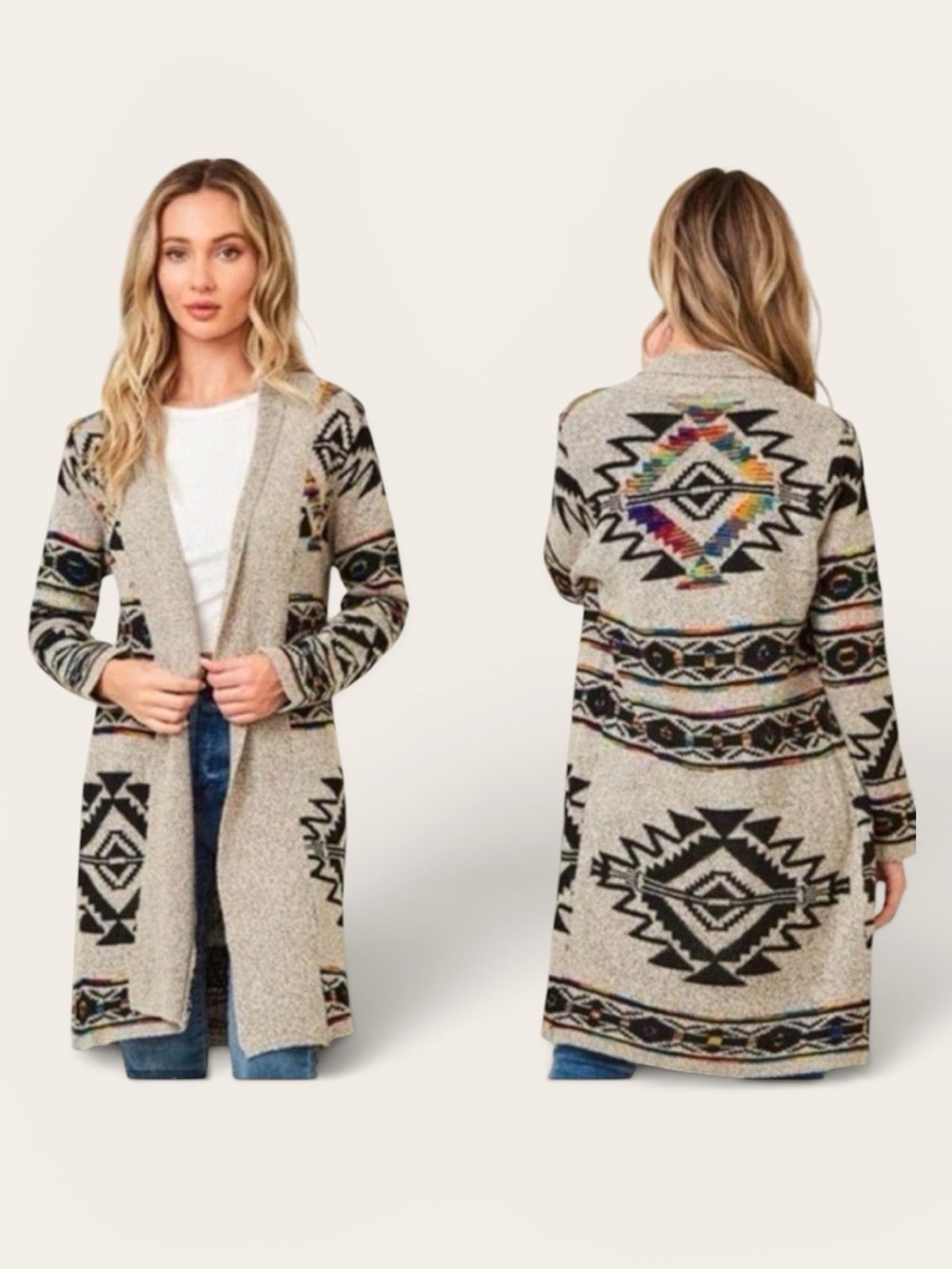 Northern Angel Anthropologie Open Cardigan Sweater Women Size Medium M Boho